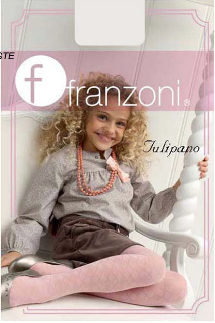 Franzoni Girls Tulipano Diamond Pattern Tights – Italian Tights