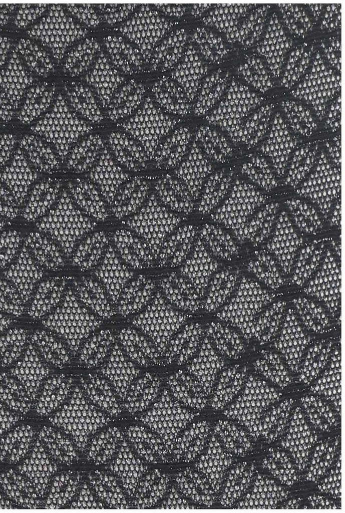 Colour/pattern sample black lace, Oroblu Shiny Decor Socks.