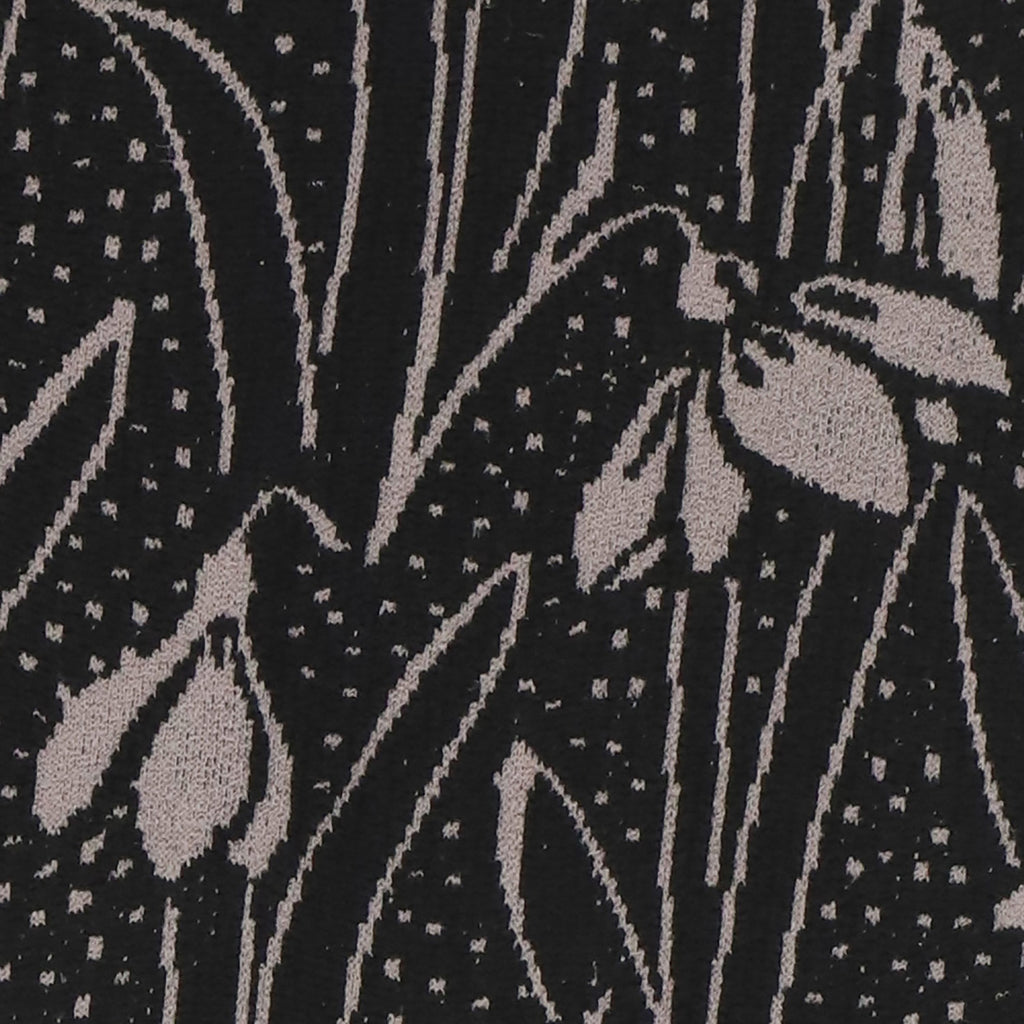 Colour/pattern sample, black/grey flowers, Oroblu I Love First Class tights.