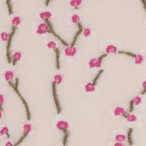 Colour, pattern sample cosmetic of Oroblu, Fashion flowers socks.