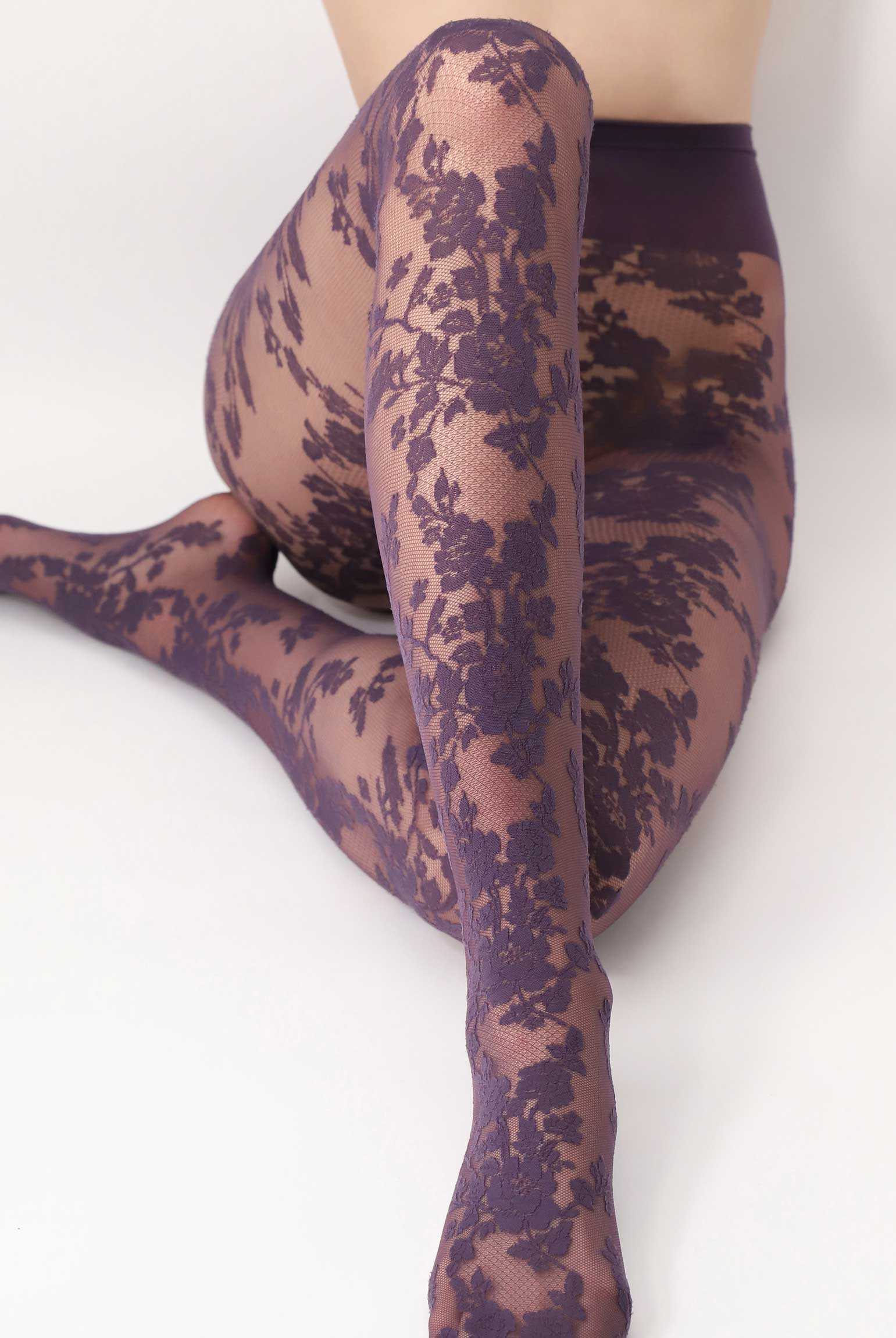 Lace Leggins Oro Blu Oroblu Classy Lace Floral Colored Tights