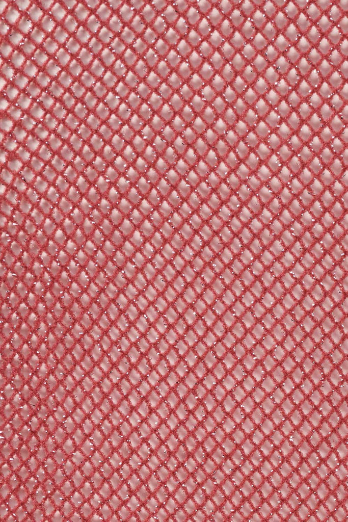 Colour sample red, Oroblu, Diamonds Tricot tights.