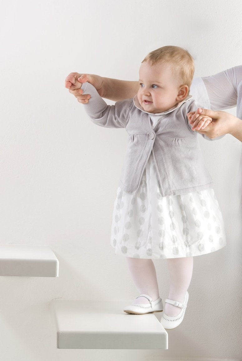 Sheer Kids Leggings Aquilone Graziosa Baby Sheer Tights -White