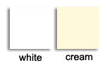 Cream, white colour samples for Coccoli baby Chic tights.
