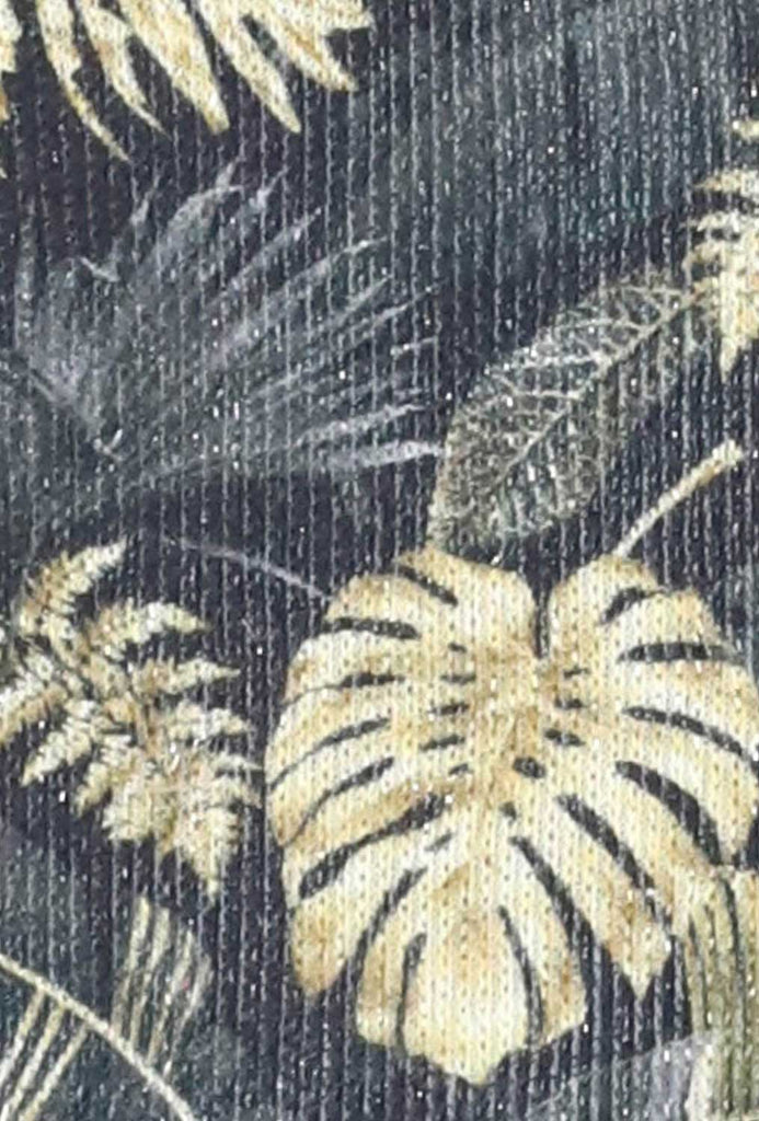 Colour, pattern sample, Oroblu jungle botanical print socks.