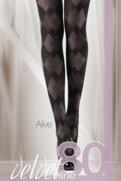 Lady's legs wearing argyle patterntights